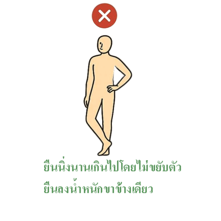 Incorrect standing 450x450 ยืน นั่งอย่างไรห่างไกลเส้นเลือดขอด