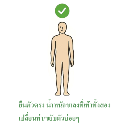 correct standing 450x450 ยืน นั่งอย่างไรห่างไกลเส้นเลือดขอด
